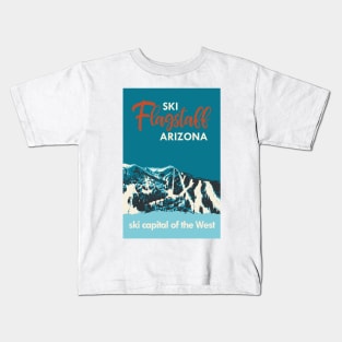 Ski Flagstaff Vintage Poster Kids T-Shirt